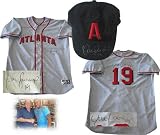 Yunel Escobar Autographed/Hand Signed 2009 Game Used Throwback Atlanta Braves Jersey & Hat