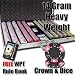 1,000 Ct Crown & Dice 14 Gram Clay Poker Chip Set w/ Aluminum Case & Free WPT Book