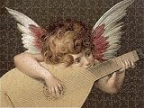 Jigsaw of ANGELIC GUITARIST from Mary Evans