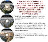 The Guru's How To Earn Extra Money, Accounting & Finance and eCommerce for Car Safety Tips Businesses 3 CD Power Pack