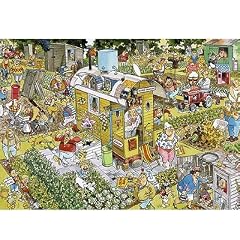 10770 - Jumbo Spiele - 1000 Teile Puzzle - Falcon, Down to the Allotment, 1000 Teile