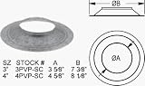 Chimney Plus 178004 Duravent 4'' Storm Collar Pellet Vent