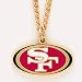 San Francisco 49ers Chain Necklace with NFL Team Logo Pendant