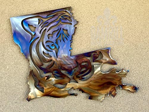 LSU Tiger Louisiana Metal Art Boot