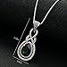 Osiana White Gold Plated Fashion Pendant Necklace Crystal From Swarovski Elements 18