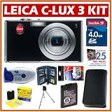 Leica C-Lux 3 10.1MP Digital Camera (Black) + 4GB Accessory Kit