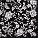 Arabesque Black White Cocktail Party/ Wedding Napkins Pack of 20