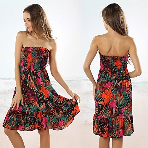 Happylife12 Women's One-size-fits-most Tube Dress/Coverup (Black)