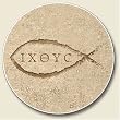 Jesus Fish Auto Coaster, Single Coaster for Your Car