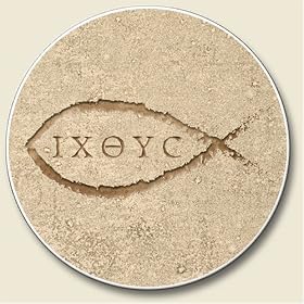 Jesus Fish Auto Coaster, Single Coaster for Your Car by Highland Graphics Creative Ventures