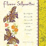 2012 Flower Silhouettes Wall Wall calendar