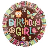 Hippie Chick 18 Foil Birthday Balloon