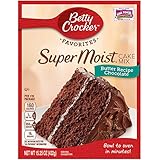 Betty Crocker Supermoist Cake, Butter Recipe Chocolate, 15.25-Ounce (Pack of 6)