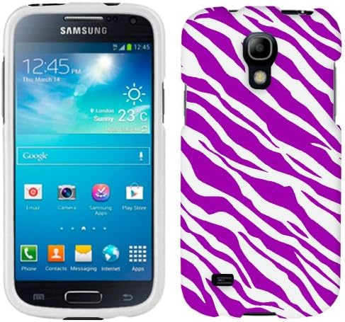 Samsung Galaxy S4 Mini Purple White Zebra Print Phone Case Cover