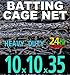 10 x 10 x 35 Baseball Batting Cage - #42 Heavy Duty Net [Net World] 24hr Ship