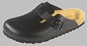 Birkenstock Clogs ''Boston'' aus Naturleder in schwarz mit normalem Fussbett