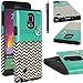 Note 4 Case, Galaxy Note 4 Case, E LV Samsung Galaxy Note 4 Case Cover - Dual Layer hybrid Armor Defender Protective Case Cover for Samsung Galaxy Note 4 with 1 Stylus , 1 Screen Protector and 1 Microfiber Cleaning Cloth - ANCHOR BLACK
