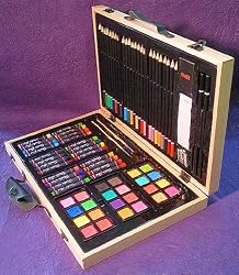 Wooden Art and Craft Supplies Set