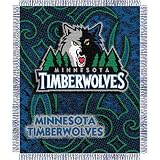 Minnesota Timberwolves NBA Triple Woven Jacquard Throw (Tattoo Series) (48x60