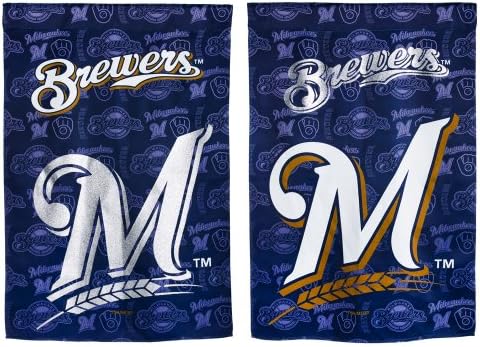 Milwaukee Brewers Suede Glitter Flag