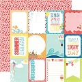 Echo Park A Perfect Summer 3x4 Journaling Cards 12x12 Scrapbook Paper