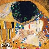 Art Print, The Kiss (Der Kuss), detail 1 by Gustav Klimt, Final Size: 19.5 in X 19.5 in.
