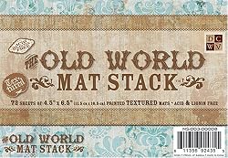 DCWV Old World 4-1/2-Inch by 6-1/2-Inch Mat Stack, 72 Sheets/Pad