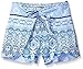 Amy Byer Girls' Big Print Tulip Tie Front Short