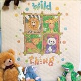 Baby Hugs Wild Thing Quilt Stmpd XStitch-34X 43