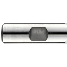 Niagara Cutter RTM713 Cobalt Steel End Mill, Coarse Pitch Rougher, Uncoated (Bright), 3 Flutes, Chamfer End