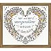 Bothy Threads Wedding Heart Cross Stitch Kit