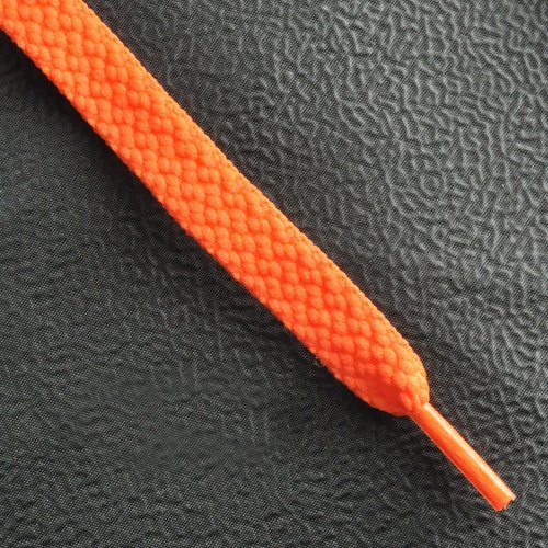 (Price/10 pairs)High Quality Shoelaces, Flat Shoelaces, Laces for Shoes ( Orange )