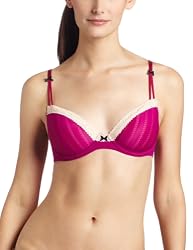 Betsey Johnson Women's Zipper Stripe Lightly Lined Demi