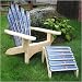 SKI CHAIR Adirondack Style Chair w/ Ottoman - Assorted-Model-Skis