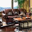 Princeton Leather Sofa By Coaster Furniture With Silver Shipping