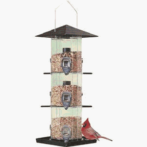 Birdscapes� 111MA Deluxe Grandview Bird Feeder, 8 lb capacity by 