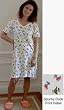 RocketWear Women's Spunky Duck Short Sleeve Cotton Knit Dress/Sleepshirt