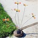 CE Certified Ultra Bright Garden Dragonflies 5 Blinking LEDs Version Solar Lights