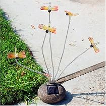 Ultra Bright Garden Dragonflies 5 Blinking LEDs Solar Lights