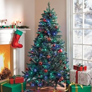 prelit christmas tree