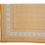 Cotton Sheets for Bed Block Print Queen Size (bshtd638)