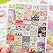 YSTD Lovely 12 Sheet Transparent Calendar Diary Book Sticker Scrapbook Decoration (Rabbit)