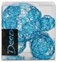 Drahtb�lle Set 10 tlg.: 1x8 cm + 3x5 cm + 6x3 cm. Farbe HELLBLAU-91