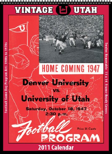 Utah Utes 2011 Vintage Football Calendar