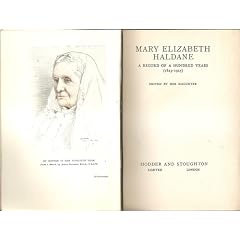 MARY ELIZABETH HALDANE: A RECORD OF A HUNDRED YEARS (1825 - 1925).
