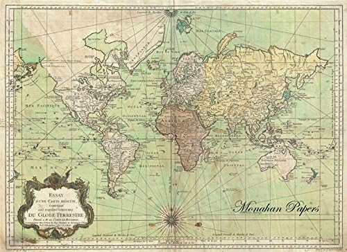 Kitchen Rugs Area Rug Canvas Beach Decor 2 Feet x 3 Feet Nautical Map Chart