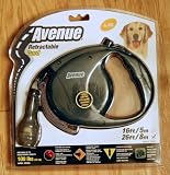 Hagen Avenue Retractable Corded Leash 100 Lb. Grey