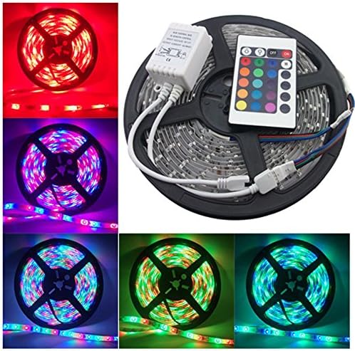 LOWPRICE ONLINE Lowprice Online 5 Meter Waterproof Rgb Remote Control Led Strip Light For Home, Party, Christmas, Diwali Decoration