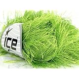 Lime Green Extra Long Eyelash Yarn Ice Luxurious Fun Fur 50gr 38yds 17154