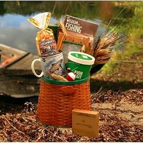 Fishing Gift Basket: The Fisherman's Creel Gift Basket